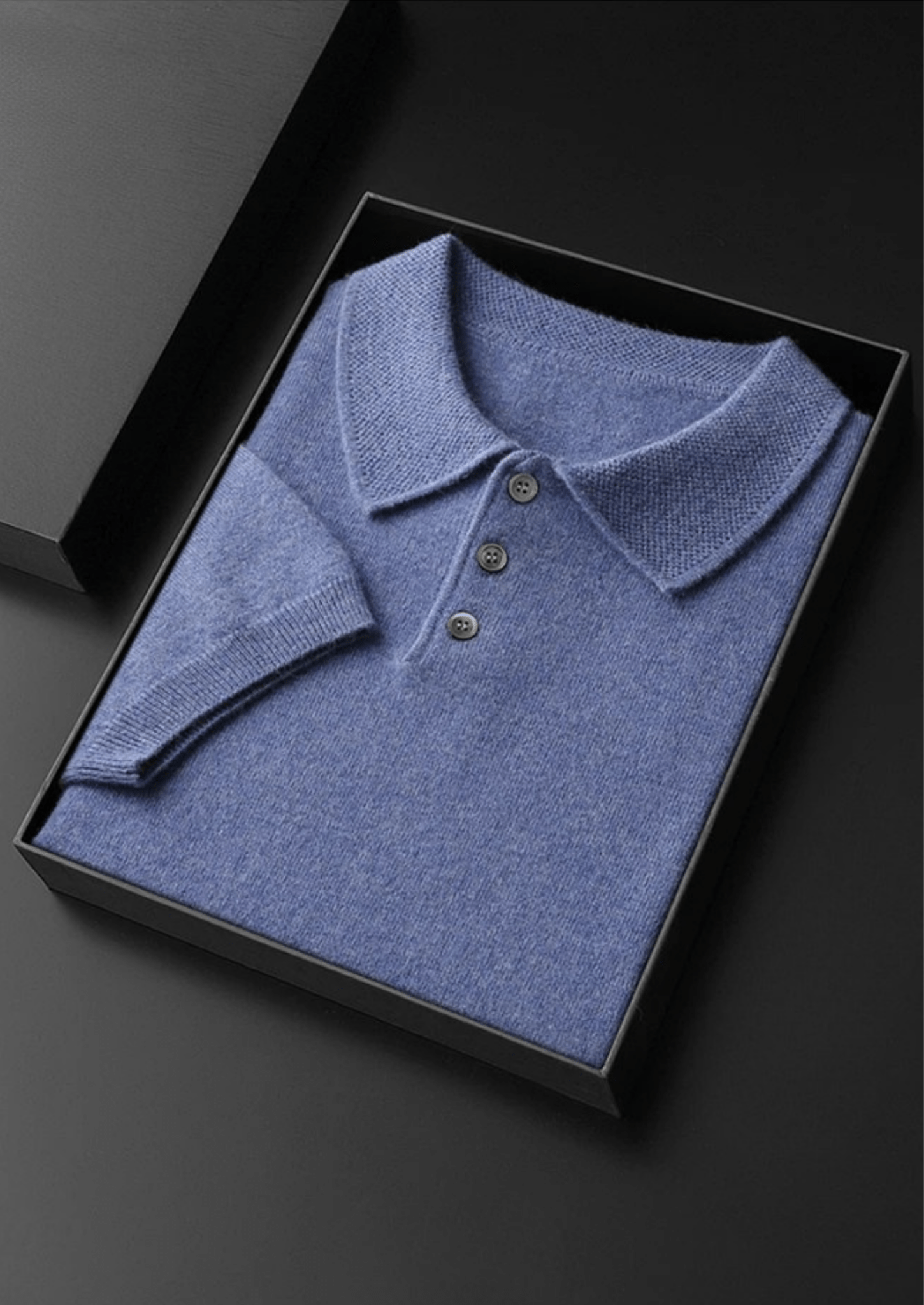 PREMIUM CASHMERE CLASSIC POLO SHIRT - Derada