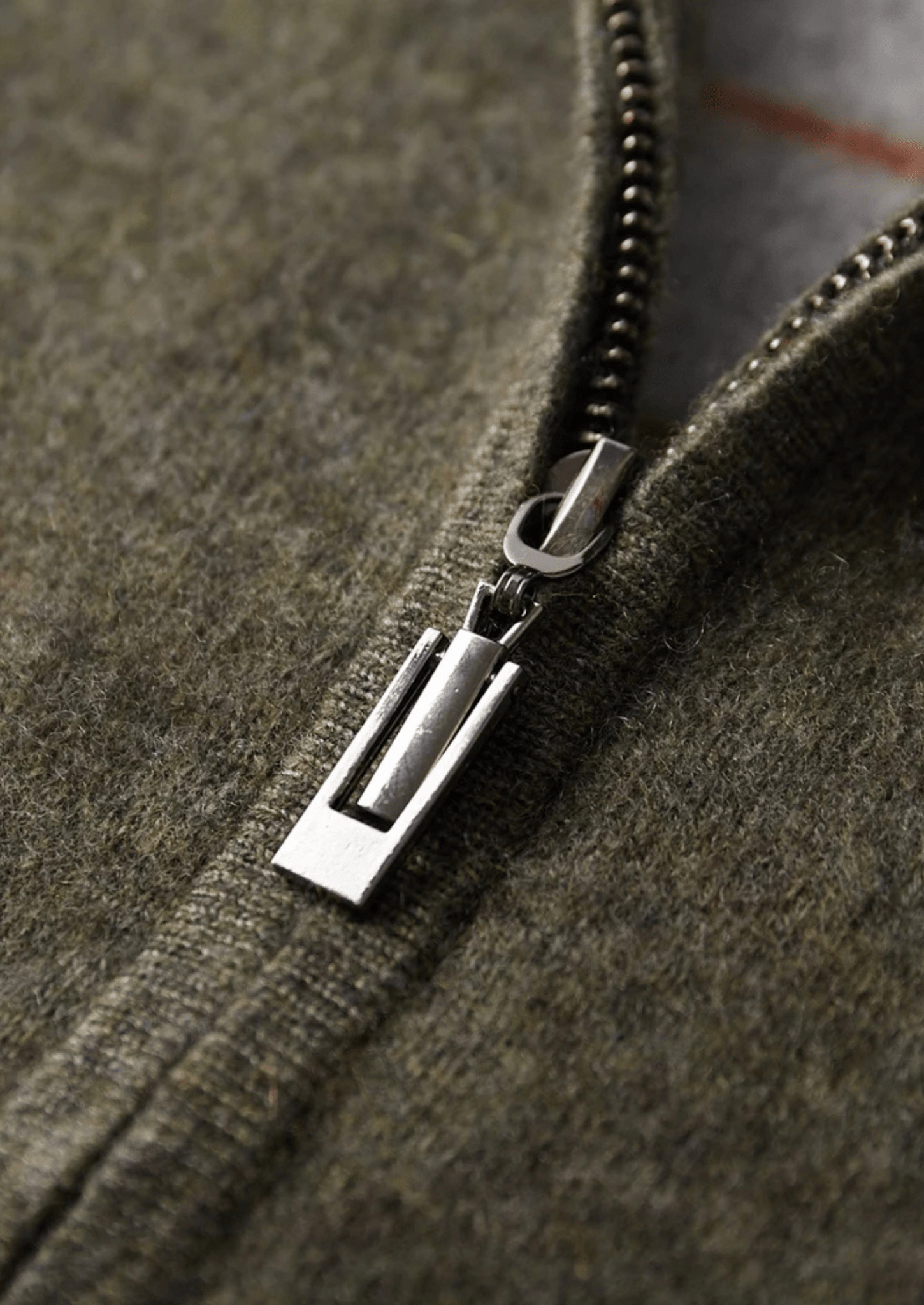 PREMIUM CASHMERE TWO TONE ZIP CARDIGAN - Derada