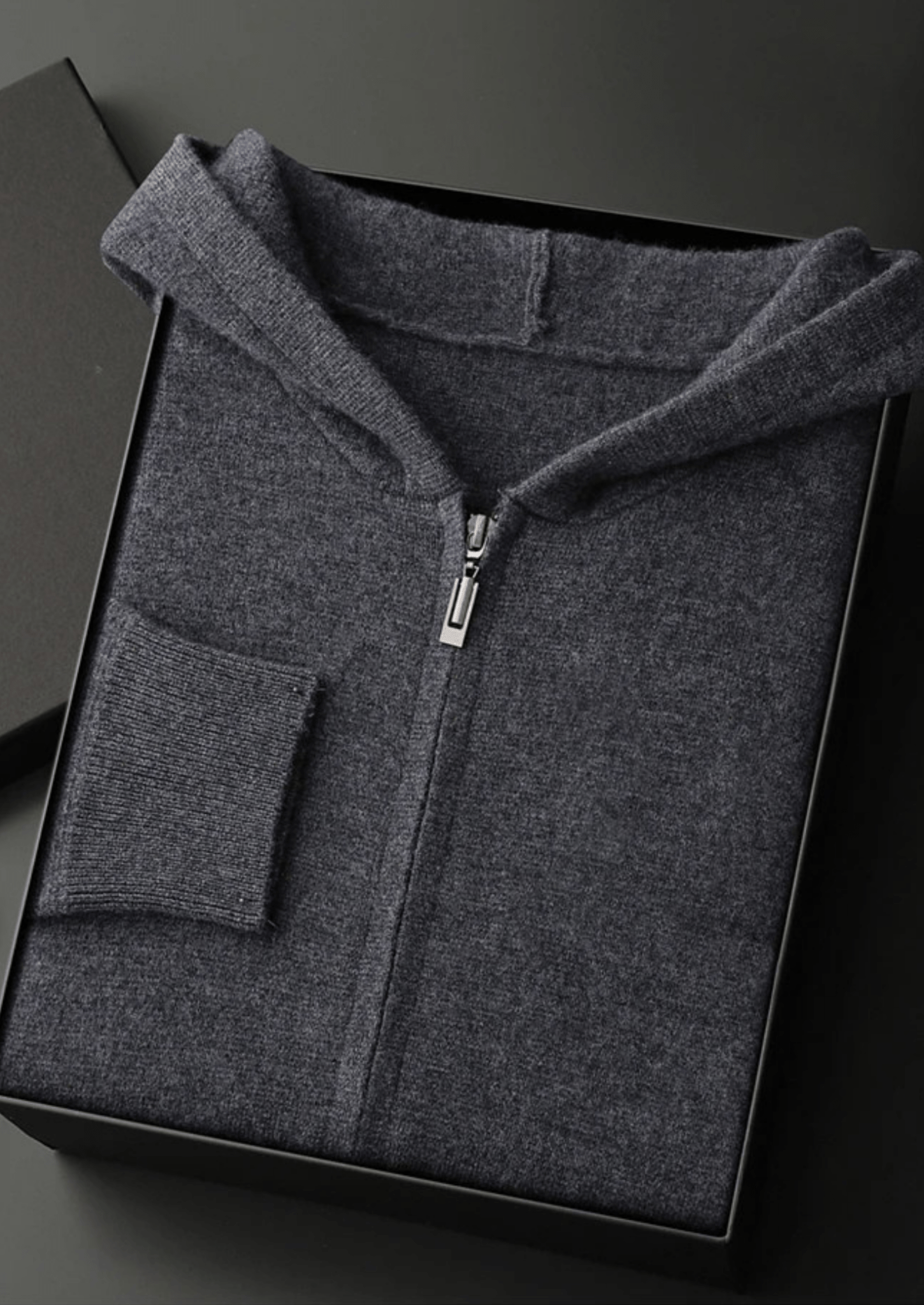 PREMIUM CASHMERE ZIPPER HOODIE - Derada
