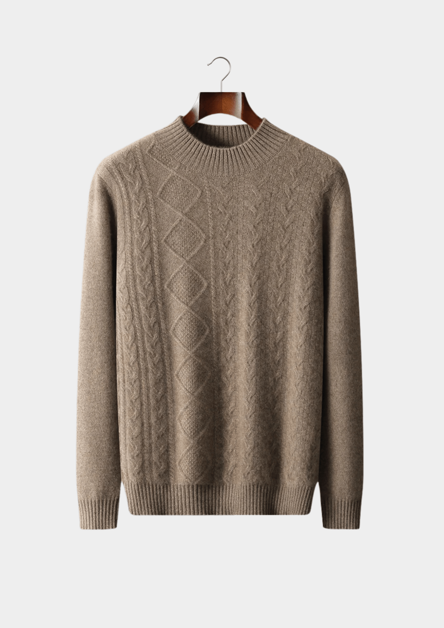 PURE EXTRA - FINE MERINO WOOL JACQUARD MOCKNECK - Derada