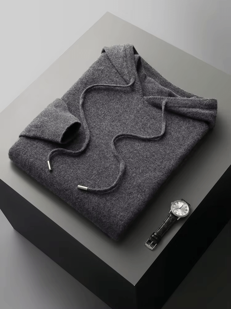 PURE EXTRA - FINE MERINO WOOL LEISURE HOODIE - Derada