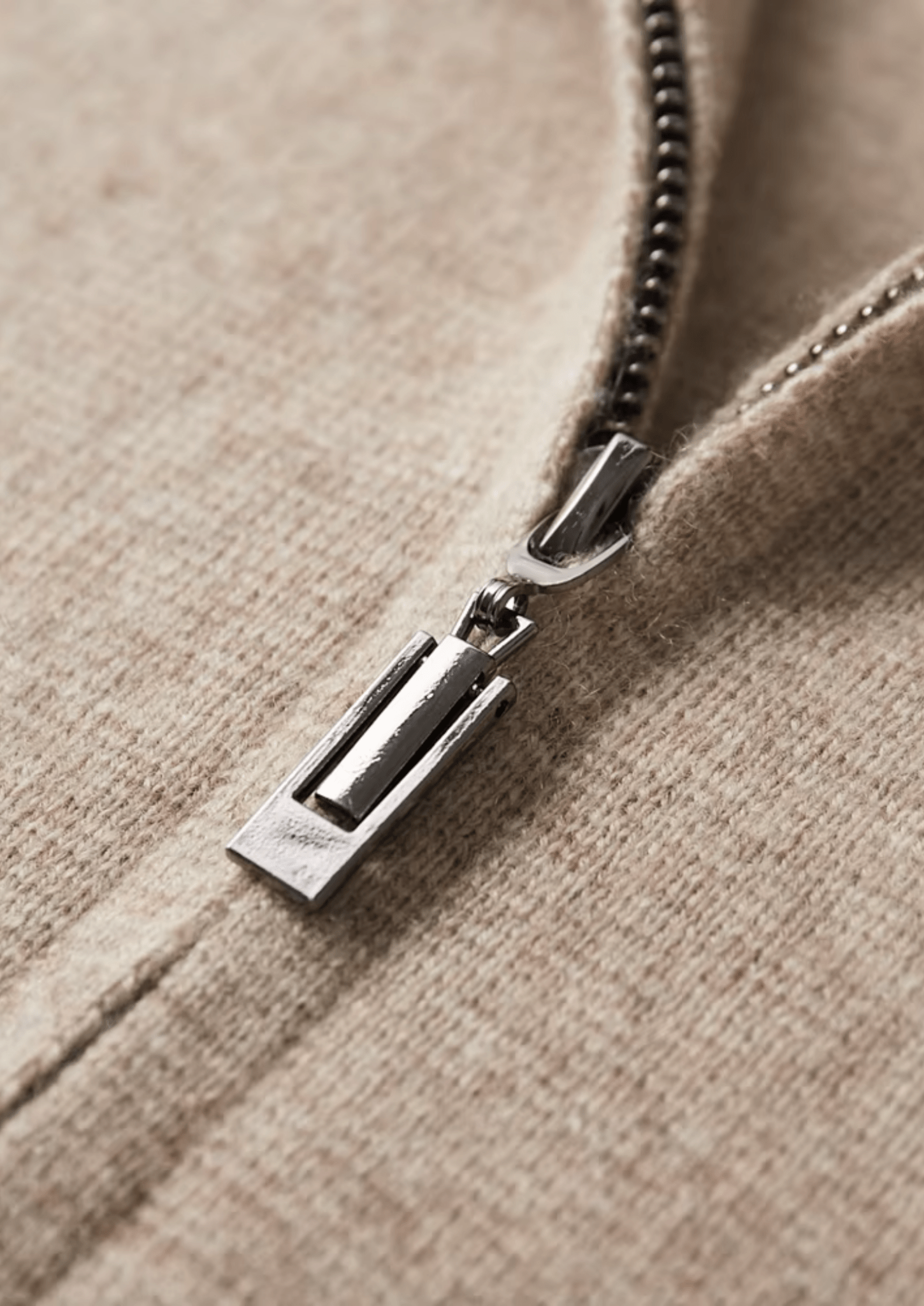 PURE EXTRA - FINE MERINO WOOL ZIP POLO CARDIGAN - Derada