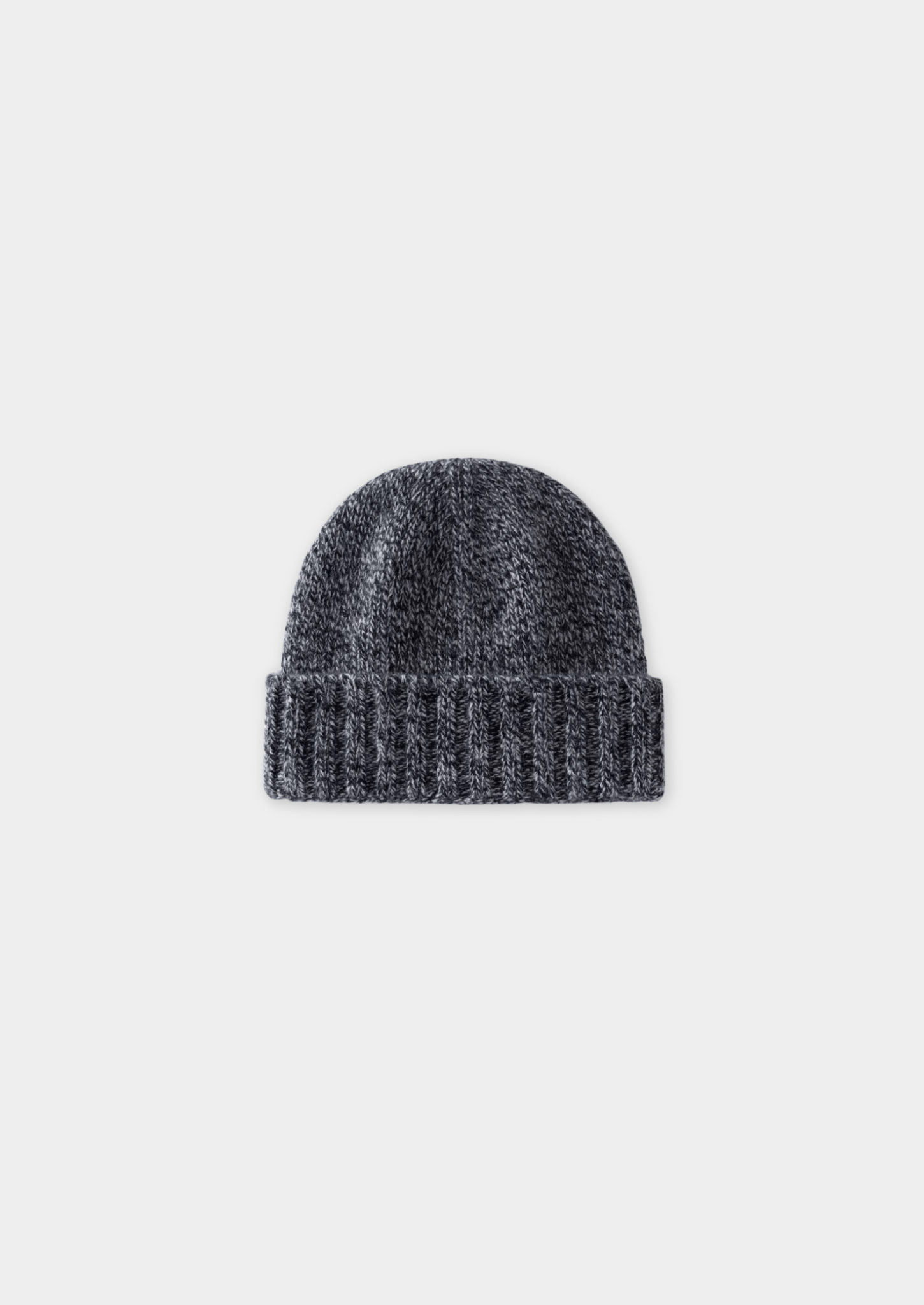 CHARCOAL HEATHER CASHMERE WINTERTIME BEANIE - Derada