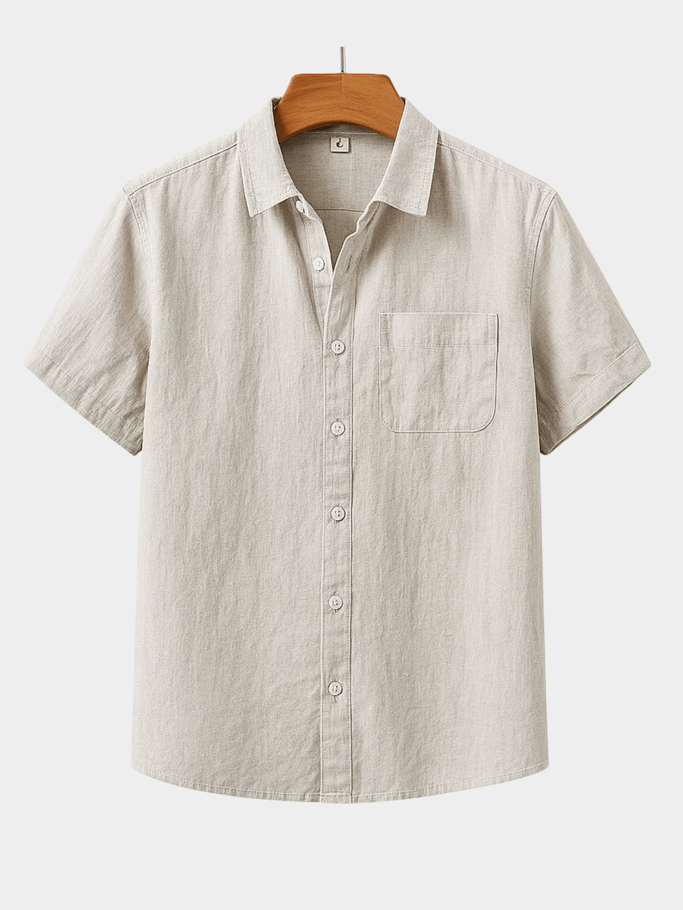 Derada | Cannes - Linnen Shirt Korte Mouw - Derada