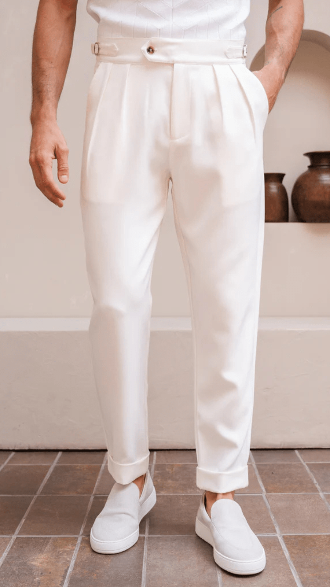 Oxford Geplooide Broek - Derada