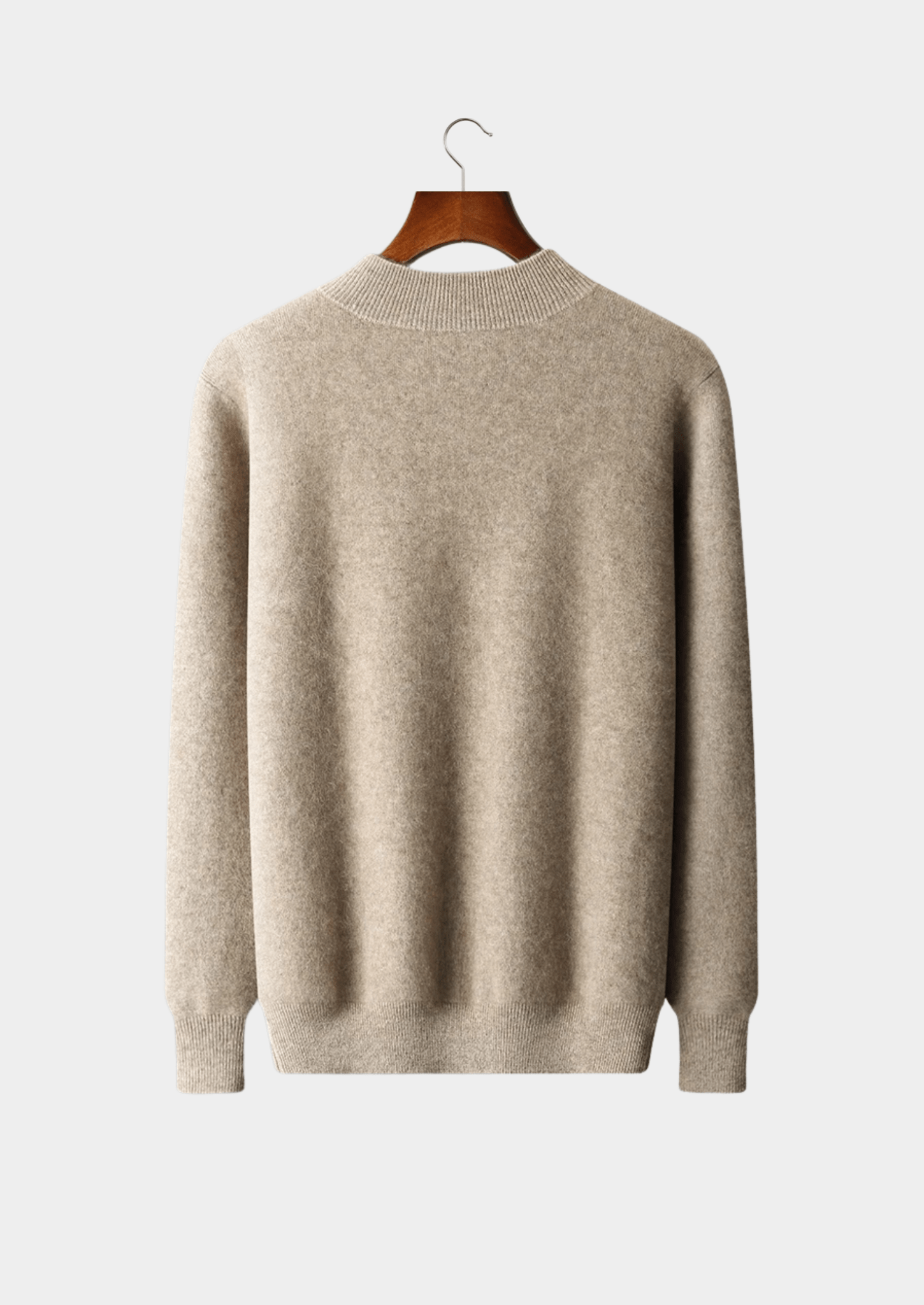 PREMIUM CASHMERE TWO TONE ZIP CARDIGAN - Derada