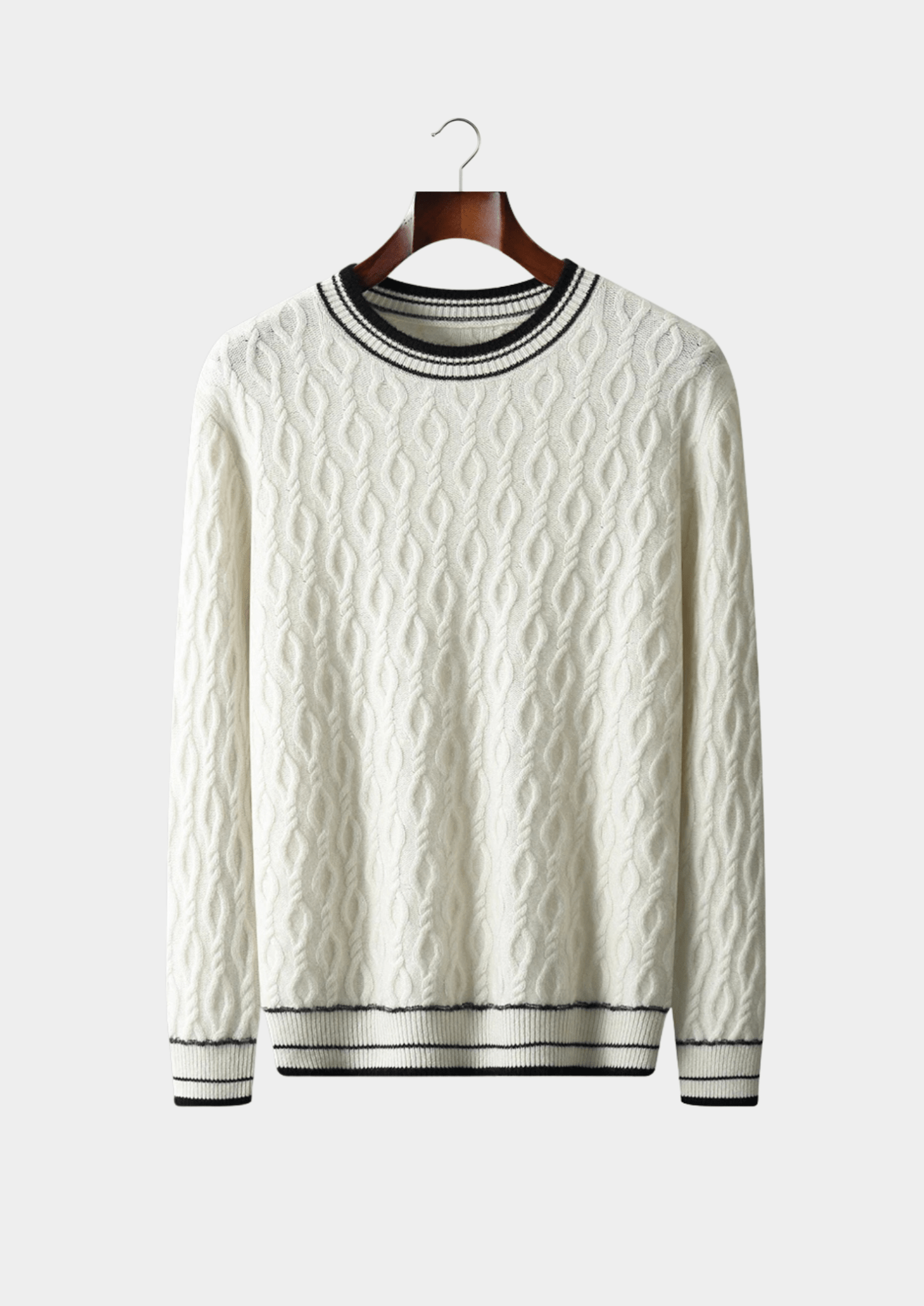 PURE EXTRA - FINE MERINO WOOL JACQUARD CREWNECK - Derada