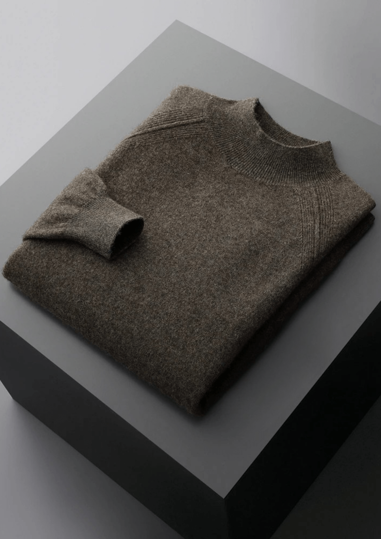 PURE EXTRA - FINE MERINO WOOL RAGLAN MOCKNECK - Derada