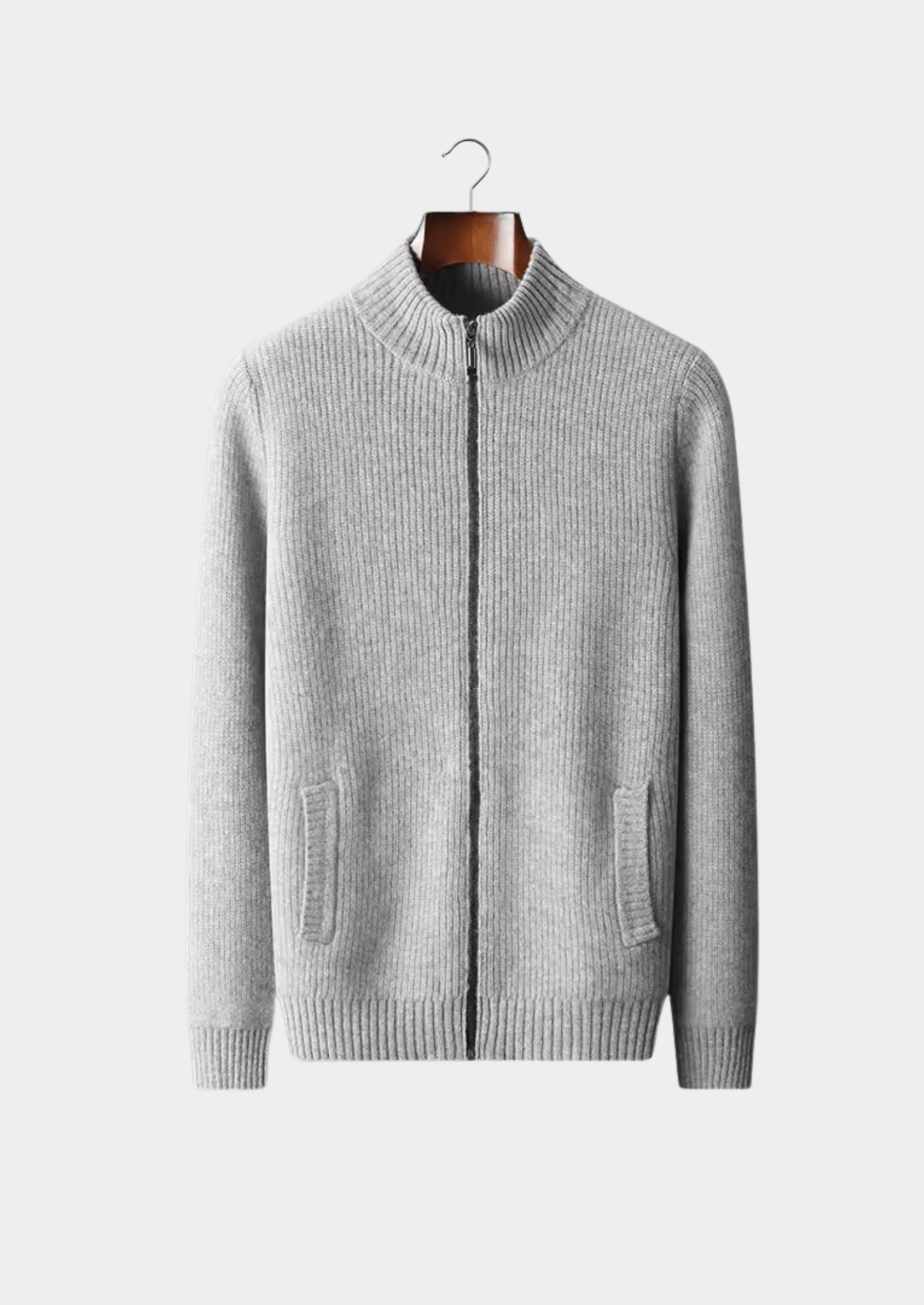 PURE EXTRA - FINE MERINO WOOL RIBBED CARDIGAN - Derada