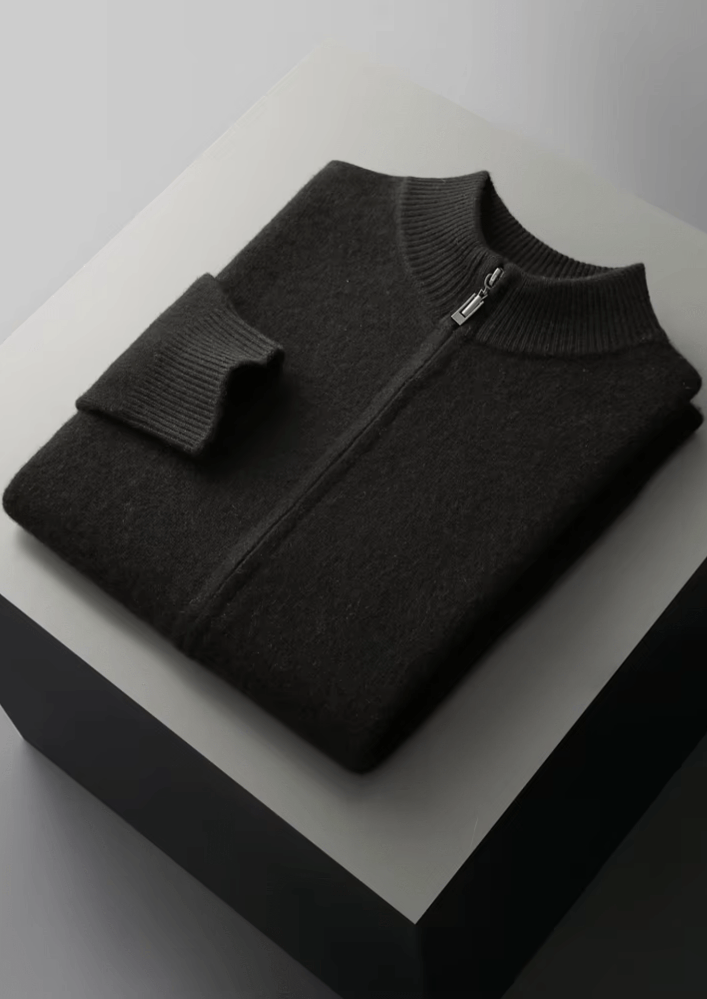 PURE EXTRA - FINE MERINO WOOL ZIPPER CARDIGAN - Derada